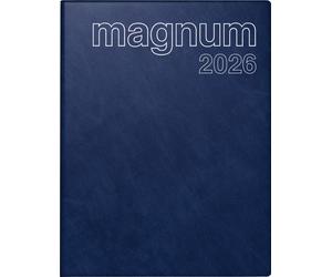 rido® idé® 70-27 042 386 Calendrier livre magnum 2026 - 1 semaine / 2 pages, 18,3 x 24 cm, bleu foncé