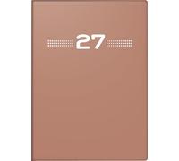 rido/idé 7013202017 Taschenkalender Mod. perfect/Technik I 2027 A6, Kunststoff, caramel