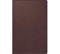 rido/idé 7016168277 Taschenkalender Mod. partner/Industrie I 2027 A7, Leder, dunkelrot