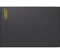 rido/idé 7017502907 Taschenkalender Mod. Septimus 2027 A6 quer, Kunststoff, schwarz