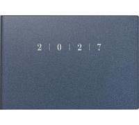 rido/idé 7017563307 Taschenkalender Mod. Septimus 2027 A6 quer, Kunststoff, blau