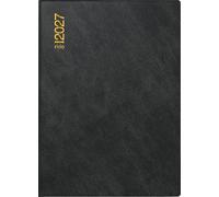 rido/idé 7018242907 Taschenkalender Mod. Technik III 2027 A6, Kunststoff, schwarz