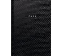 rido/idé 7021034807 Buchkalender Mod. futura 2 2027 "Carbon" A5, Kunstleder