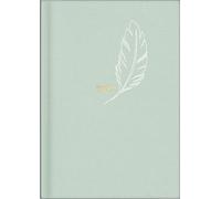 rido/idé 7021503017 Buchkalender Premium Young Line 2027 "Feather" A5, Textil