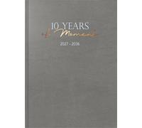 rido/idé 7022404017 10-Jahres-Kalender Premium 2027-2036 "10 Years of Moments" A4, Kunstleder