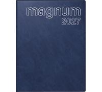 rido/idé 7027042387 Buchkalender Mod. magnum 2027 183×240 mm, Kunststoff, dunkelblau