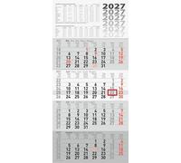 rido/idé 7033420007 4-Monatskalender 2027 grau, 300×630 mm