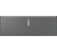 rido/idé 7036133907 Querterminbuch Mod. septant 2027 305×105 mm, Kunststoff, grau