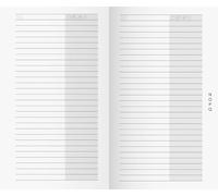 rido/idé 7045040 Carnet d'adresses pour calendrier de poche/pliable GILET (70 x 118 mm, enveloppe en carton)