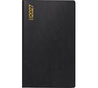 rido/idé 7046962907 Taschenkalender Mod. M-Planer 2027 A6, Kunststoff, schwarz