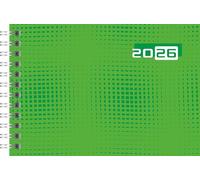 rido/idé Agenda de poche 2026, format A6, paysage, papier, vert