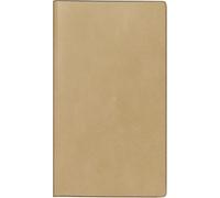rido/idé Agenda de poche modèle 2025, 2 pages = 1 semaine, format A6, 144 pages, couverture en cuir synthétique, marron clair