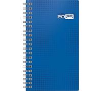 rido/idé Agenda de poche, modèle 2025, 2 pages = 1 semaine, format A6, 144 pages, couverture graphique, bleu