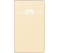 rido/idé Agenda de Poche modèle Mini planificateur d 15 (2025), 2 Pages = 1 Mois, Format A6, Couverture en Plastique, Sable