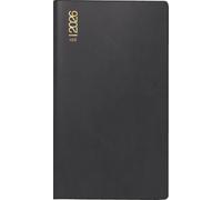 rido/idé Agenda de poche modèle TM 15 2026, format A6, plastique, noir