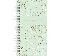 rido/idé Agenda de poche Timing 2 (2025) « Confetti », 2 pages = 1 semaine, format A6, 176 pages, couverture en polypropylène, menthe