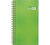 rido/idé Agenda semainier modèle de poche 2024 2 pages = 1 semaine Taille de la feuille 8,7 x 15,3 cm Vert