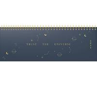 rido/idé Agenda semainier "Universe" modèle Young Line 2024 2 pages = 1 semaine, format feuille 29,7 x 10,5 cm, bleu foncé