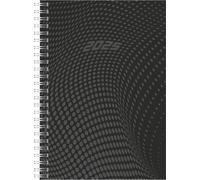 rido/idé Agenda Timing 1 (2025), 2 pages = 1 semaine, format A5, 160 pages, couverture en polypropylène, noir