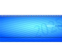 rido/idé Agenda transversal, modèle septant, 2025, 2 pages = 1 semaine, 305 × 105 mm, 128 pages, couverture en polypropylène, bleu