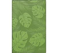rido/idé Calendrier hebdomadaire « Floral » modèle partenaire/industrie I 2023 - Dimensions : 7,2 x 11,2 cm - Vert