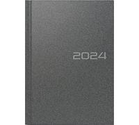 rido/idé Calendrier journalier modèle Mentor 2024 1 page = 1 jour taille de la feuille 14,8 x 20,8 cm gris