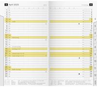 rido/idé Calendrier mensuel de rechange, modèle M, 2025, 2 pages = 1 mois, format A6, 32 pages, blanc