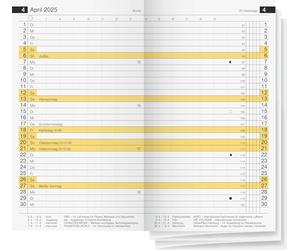 rido/idé Calendrier mensuel de rechange, modèle mini planificateur d 15 (2025), 2 pages = 1 mois, A6