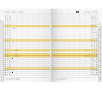 rido/idé Calendrier mensuel de rechange, modèle uni, 2026, 104 x 153 mm, carton, blanc