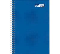 rido/idé Futura 2025 Agenda 2025, 2 pages = 1 semaine, format A5, 160 pages, couverture graphique, bleu