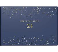 rido/idé Semainier Semainier "Starry Night" modèle Septimus 2024 2 pages = 1 semaine transversale Taille des feuilles 15,2 x 10,2 cm Bleu foncé