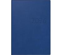 rido/idé Studioplan 2026 Agenda en cuir synthétique Bleu 168 x 240 mm