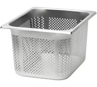 RIEBER Récipients GN 1/2 Acier inoxydable 18/10, Profondeur : 190 mm, Perforé