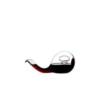 RIEDEL Escargot Carafe à décanter en verre cristal transparent et noir, fabriquée à la main