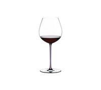 Riedel Vorteilset 4 x 1 Stück RIEDEL Fatto A Mano Pinot Noir Opal Violet 4900/07V und 4 EKM Living Trinkhalme aus Edelstahl
