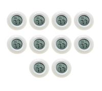 rieder Lot de 10 mini thermomètres numériques LCD - Sonde capteur pour congélateur - Testeur de température et d'humidité