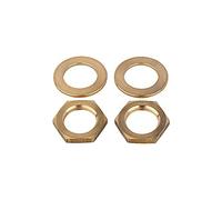 RIEGLER 101315-484.201 Lot de 2 écrous M20 x 1,5 et 2 disques pour régulateur de pression pour eau, G 1/4