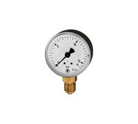 RIEGLER 101680-110.30-K Manomètre standard, boîtier en plastique, G 1/8 en bas, -1/0,0 bar, Ø 40, 1 pièce