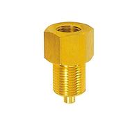 RIEGLER 102628-257.24 Mamelon de raccordement manomètre, en laiton, manchon G 1/4, broche G 1/2, 1 pièce