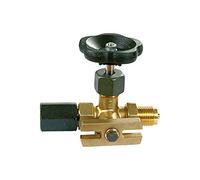 RIEGLER 102673-9185/ES Vanne d'arrêt manomètre, manchon de tension, ES 1.4571, G 1/2, 1 pièce