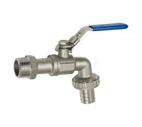 RIEGLER 103420-KAH.12-ES Robinet à boisseau sphérique en acier inoxydable 1.4408, G 1/2 AG, DN 12, 1 pièce