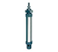 RIEGLER 105762-1.DM.12010 Cylindre rond, double effet, aimanté, piston Ø 12, course 10, M5, 1 pièce