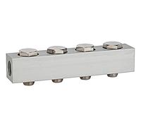 RIEGLER 106612-518.04-18 Barre d'alimentation pour vannes directionnelles 4 positions G 1/8