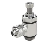 RIEGLER 106996-337.018-5 Vanne d'étranglement des deux côtés, fermeture rapide G 1/8, fermeture 5/3, 1 pièce