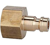 Riegler 107153 Mamelon pour raccord I.D. 5, laiton nu, G 3/8 IT, AF 19