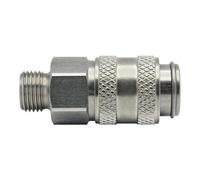 RIEGLER 107192-243.330 Raccord à libération rapide NW 5, acier inoxydable 1.4305, G 1/8 AG, 1 pièce