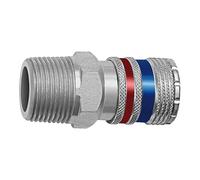 RIEGLER 107615-411.38-A Raccord de sécurité NW 10 Acier galvanisé R 3/8 AG 1 pièce