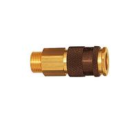 RIEGLER 107666-248.12 Accouplement à dégagement rapide unique NW 7,8, G 3/8 AG marron, 1 pièce