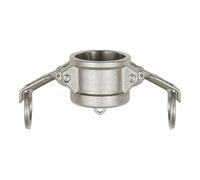 RIEGLER 108125-1115.114-ES Capuchon de fermeture Kamlok, type DC, ES 1.4401, pour fiche de 46 mm de diamètre, 1 pièce