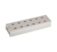 RIEGLER 116234-5510.07-14 Plaque de base multiples, 3/2 voies, 7 positions, G 1/8, G 1/4, 1 pièce